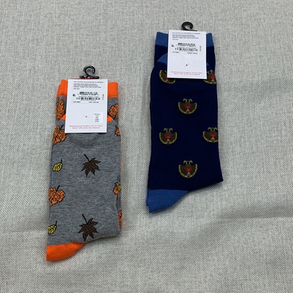 Club Room Men's Printed Long Crew Socks - Picture 2 of 5